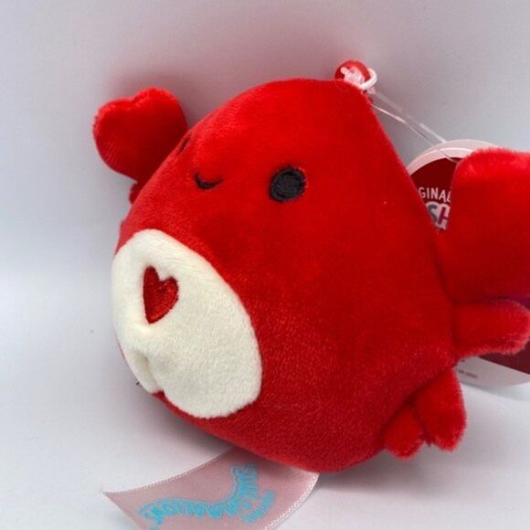 Squishmallow 3.5”  Carlos Love Crab Clip On Keychain Gift Plush Toy - Picture 6 of 7